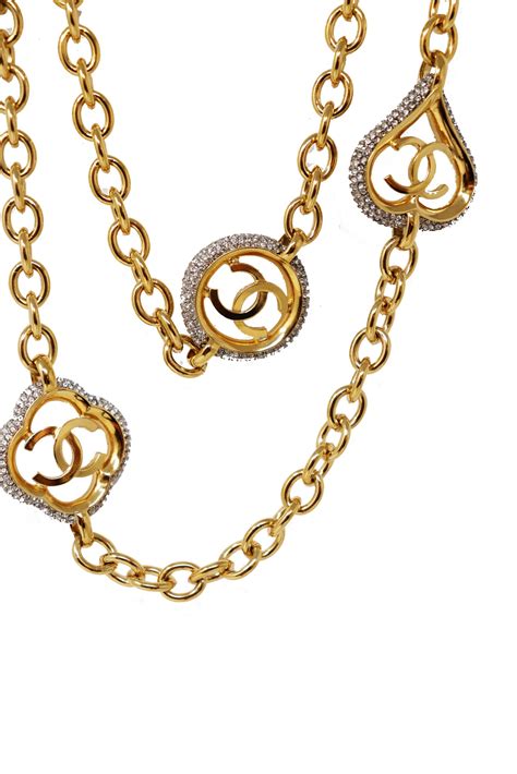 chanel classic long necklace|Chanel long necklace price.